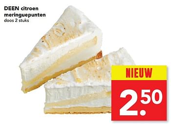 Aanbiedingen Deen citroen meringuepunten - Huismerk deen supermarkt - Geldig van 29/01/2017 tot 04/02/2017 bij Deen Supermarkten