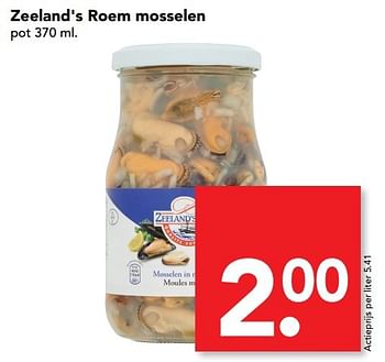 Aanbiedingen Zeeland`s roem mosselen - Zeelands Roem - Geldig van 29/01/2017 tot 04/02/2017 bij Deen Supermarkten