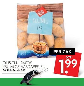 Aanbiedingen Ons thuismerk kruimige aardappelen - Huismerk - Deka Markt - Geldig van 29/01/2017 tot 04/02/2017 bij Deka Markt