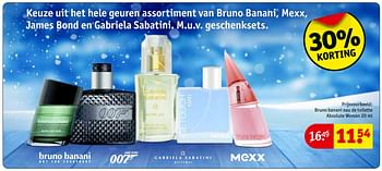 Aanbiedingen Bruno banani eau de toilette absolute woman - Bruno Banani - Geldig van 24/01/2017 tot 05/02/2017 bij Kruidvat