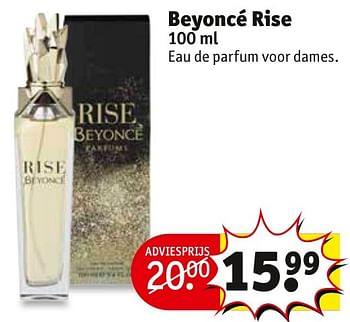 Aanbiedingen Beyoncé rise - Beyoncé Heat - Geldig van 24/01/2017 tot 05/02/2017 bij Kruidvat