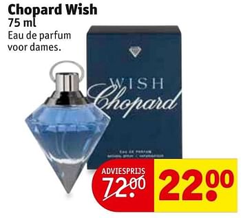 Aanbiedingen Chopard wish - Chopard - Geldig van 24/01/2017 tot 05/02/2017 bij Kruidvat