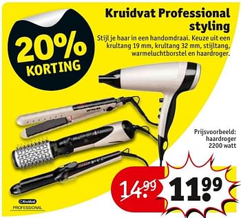 Aanbiedingen Kruidvat professional styling - Huismerk - Kruidvat - Geldig van 24/01/2017 tot 05/02/2017 bij Kruidvat