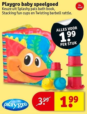 Aanbiedingen Playgro baby speelgoed - Playgro - Geldig van 24/01/2017 tot 05/02/2017 bij Kruidvat