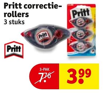 Aanbiedingen Pritt correctierollers - Pritt - Geldig van 24/01/2017 tot 05/02/2017 bij Kruidvat