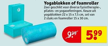 Aanbiedingen Yogablokken of foamroller - Huismerk - Kruidvat - Geldig van 24/01/2017 tot 05/02/2017 bij Kruidvat