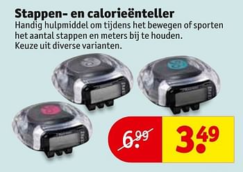 Aanbiedingen Stappen- en calorieënteller - Huismerk - Kruidvat - Geldig van 24/01/2017 tot 05/02/2017 bij Kruidvat