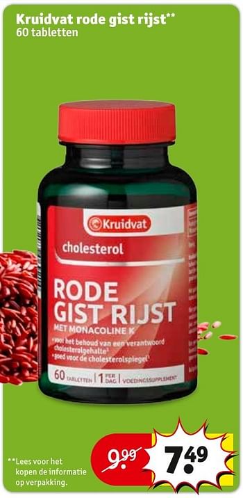 Aanbiedingen Kruidvat rode gist rijst - Huismerk - Kruidvat - Geldig van 24/01/2017 tot 05/02/2017 bij Kruidvat