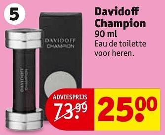 Aanbiedingen Davidoff champion - Davidoff - Geldig van 31/01/2017 tot 05/02/2017 bij Kruidvat