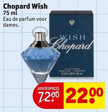 Aanbiedingen Chopard wish - Chopard - Geldig van 31/01/2017 tot 05/02/2017 bij Kruidvat