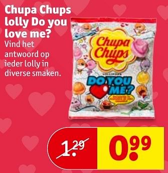 Aanbiedingen Chupa chups lolly do you love me? - Chupa Chups - Geldig van 31/01/2017 tot 05/02/2017 bij Kruidvat