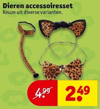 Aanbiedingen Dieren accessoiresset - Huismerk - Kruidvat - Geldig van 31/01/2017 tot 05/02/2017 bij Kruidvat