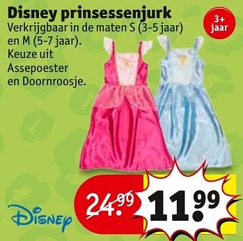 Aanbiedingen Disney prinsessenjurk - Disney - Geldig van 31/01/2017 tot 05/02/2017 bij Kruidvat
