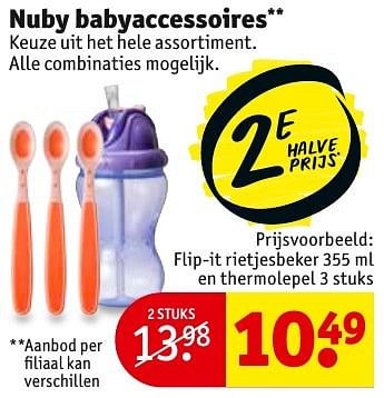 Aanbiedingen Nuby babyaccessoires - Nuby - Geldig van 31/01/2017 tot 05/02/2017 bij Kruidvat
