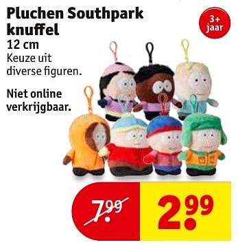 Aanbiedingen Pluchen southpark knuffel - Huismerk - Kruidvat - Geldig van 31/01/2017 tot 05/02/2017 bij Kruidvat