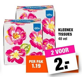 Aanbiedingen Kleenex tissues - Kleenex - Geldig van 31/01/2017 tot 06/02/2017 bij Big Bazar
