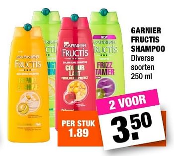 Aanbiedingen Garnier fructis shampoo - Garnier - Geldig van 31/01/2017 tot 06/02/2017 bij Big Bazar
