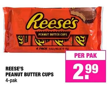 Aanbiedingen Reese`s peanut butter cups - Reeses - Geldig van 31/01/2017 tot 06/02/2017 bij Big Bazar