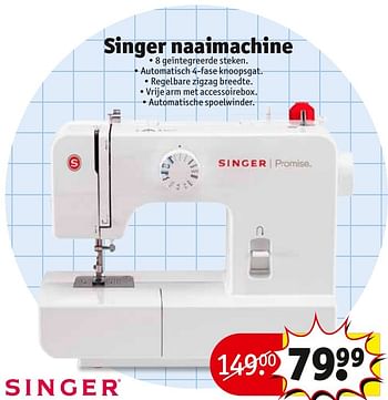 Aanbiedingen Singer naaimachine • 8 geïntegreerde steken. - Singer - Geldig van 31/01/2017 tot 05/02/2017 bij Kruidvat