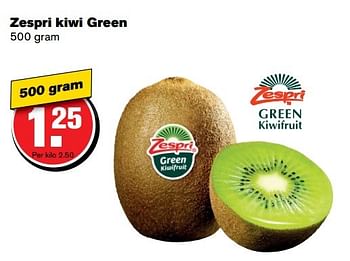 Aanbiedingen Zespri kiwi green - Zespri - Geldig van 01/02/2017 tot 07/03/2017 bij Hoogvliet