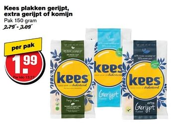 Aanbiedingen Kees plakken gerijpt, extra gerijpt of komijn - Kees - Geldig van 01/02/2017 tot 07/03/2017 bij Hoogvliet