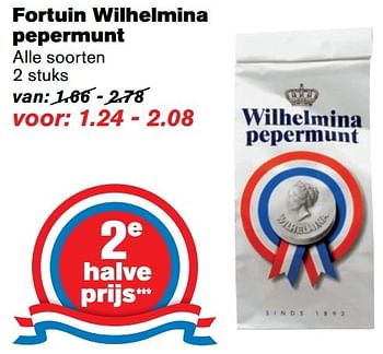 Aanbiedingen Fortuin wilhelmina pepermunt - Wilhelmina - Geldig van 01/02/2017 tot 07/03/2017 bij Hoogvliet