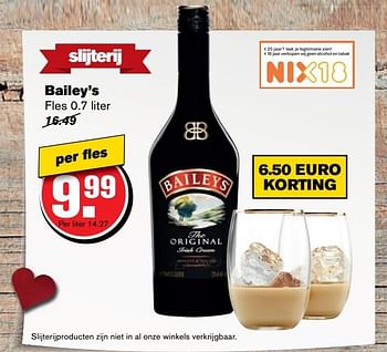 Aanbiedingen Bailey`s - Baileys - Geldig van 01/02/2017 tot 07/03/2017 bij Hoogvliet