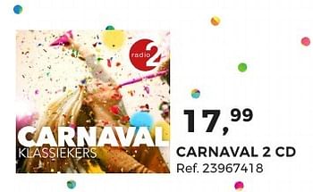 Aanbiedingen Carnaval 2 cd - Huismerk - Supra Bazar - Geldig van 07/02/2017 tot 07/03/2017 bij Supra Bazar