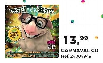 Aanbiedingen Carnaval cd - Huismerk - Supra Bazar - Geldig van 07/02/2017 tot 07/03/2017 bij Supra Bazar