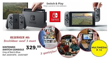 Aanbiedingen Nintendo switch console - Nintendo - Geldig van 07/02/2017 tot 07/03/2017 bij Supra Bazar