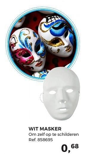 Aanbiedingen Wit masker - Huismerk - Supra Bazar - Geldig van 07/02/2017 tot 07/03/2017 bij Supra Bazar