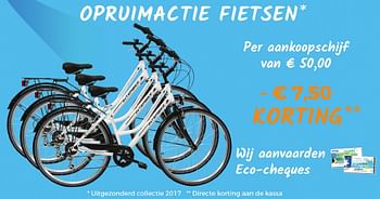 Aanbiedingen Opruimactie fietsen - Huismerk - Supra Bazar - Geldig van 07/02/2017 tot 07/03/2017 bij Supra Bazar