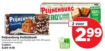 Aanbiedingen Peijnenburg ontbijtkoek - Peijnenburg - Geldig van 05/03/2017 tot 11/03/2017 bij Plus