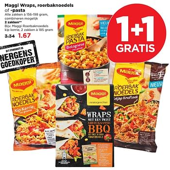 Aanbiedingen Maggi roerbaknoedels kip kerrie - MAGGI - Geldig van 05/03/2017 tot 11/03/2017 bij Plus