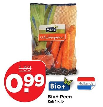 Aanbiedingen Bio+ peen - Bio+ - Geldig van 05/03/2017 tot 11/03/2017 bij Plus