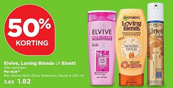 Aanbiedingen Elvive nutri gloss shampoo - L'Oreal Paris - Geldig van 05/03/2017 tot 11/03/2017 bij Plus