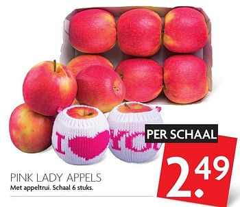 Aanbiedingen Pink lady appels met appeltrui - Huismerk - Deka Markt - Geldig van 05/02/2017 tot 11/02/2017 bij Deka Markt