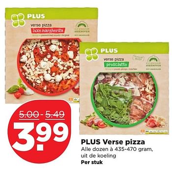 Aanbiedingen Plus verse pizza - Huismerk - Plus - Geldig van 05/03/2017 tot 11/03/2017 bij Plus