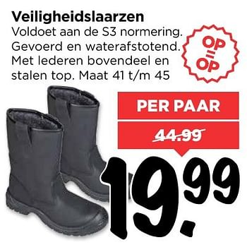 Aanbiedingen Veiligheidslaarzen - Huismerk Vomar - Geldig van 05/02/2017 tot 11/02/2017 bij Vomar