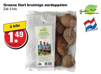 Aanbiedingen Groene hart kruimige aardappelen - groene hart - Geldig van 08/02/2017 tot 14/02/2017 bij Hoogvliet