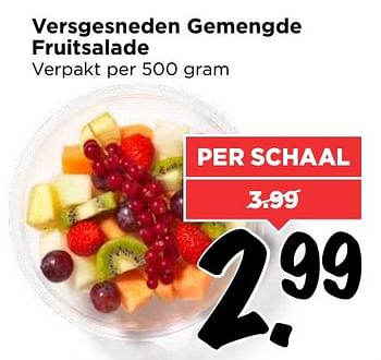 Aanbiedingen Versgesneden gemengde fruitsalade - Huismerk Vomar - Geldig van 05/02/2017 tot 11/02/2017 bij Vomar