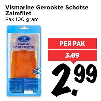Aanbiedingen Vismarine gerookte schotse zalmfilet - Vismarine - Geldig van 05/02/2017 tot 11/02/2017 bij Vomar