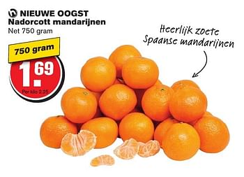 Aanbiedingen Nieuwe oogst nadorcott mandarijnen - Huismerk - Hoogvliet - Geldig van 08/02/2017 tot 14/02/2017 bij Hoogvliet