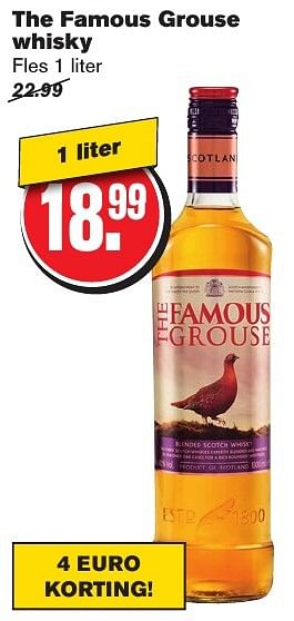 Aanbiedingen The famous grouse whisky - The Famous Grouse - Geldig van 08/02/2017 tot 14/02/2017 bij Hoogvliet