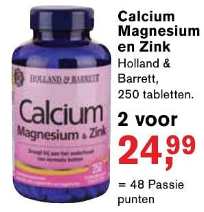 Aanbiedingen Calcium magnesium en zink - Huismerk - Essenza - Geldig van 23/01/2017 tot 12/02/2017 bij Holland & Barrett