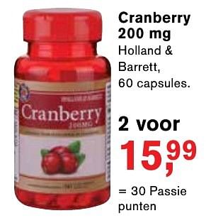 Aanbiedingen Cranberry - Huismerk - Essenza - Geldig van 23/01/2017 tot 12/02/2017 bij Holland & Barrett