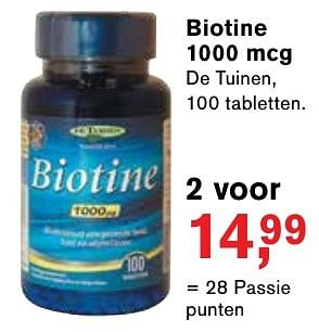 Aanbiedingen Biotine - De Tuinen - Geldig van 23/01/2017 tot 12/02/2017 bij Holland & Barrett