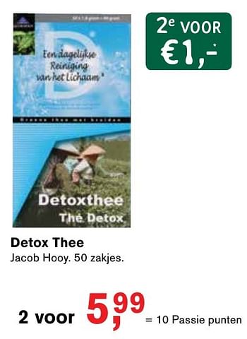 Aanbiedingen Detox thee jacob hooy - Jacob Hooy - Geldig van 23/01/2017 tot 12/02/2017 bij Holland & Barrett