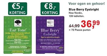 Aanbiedingen Blue berry eyebright - New Nordic - Geldig van 23/01/2017 tot 12/02/2017 bij Holland & Barrett