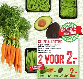 Aanbiedingen Bospeen + avocado - Huismerk - Coop - Geldig van 05/02/2017 tot 12/02/2017 bij Coop